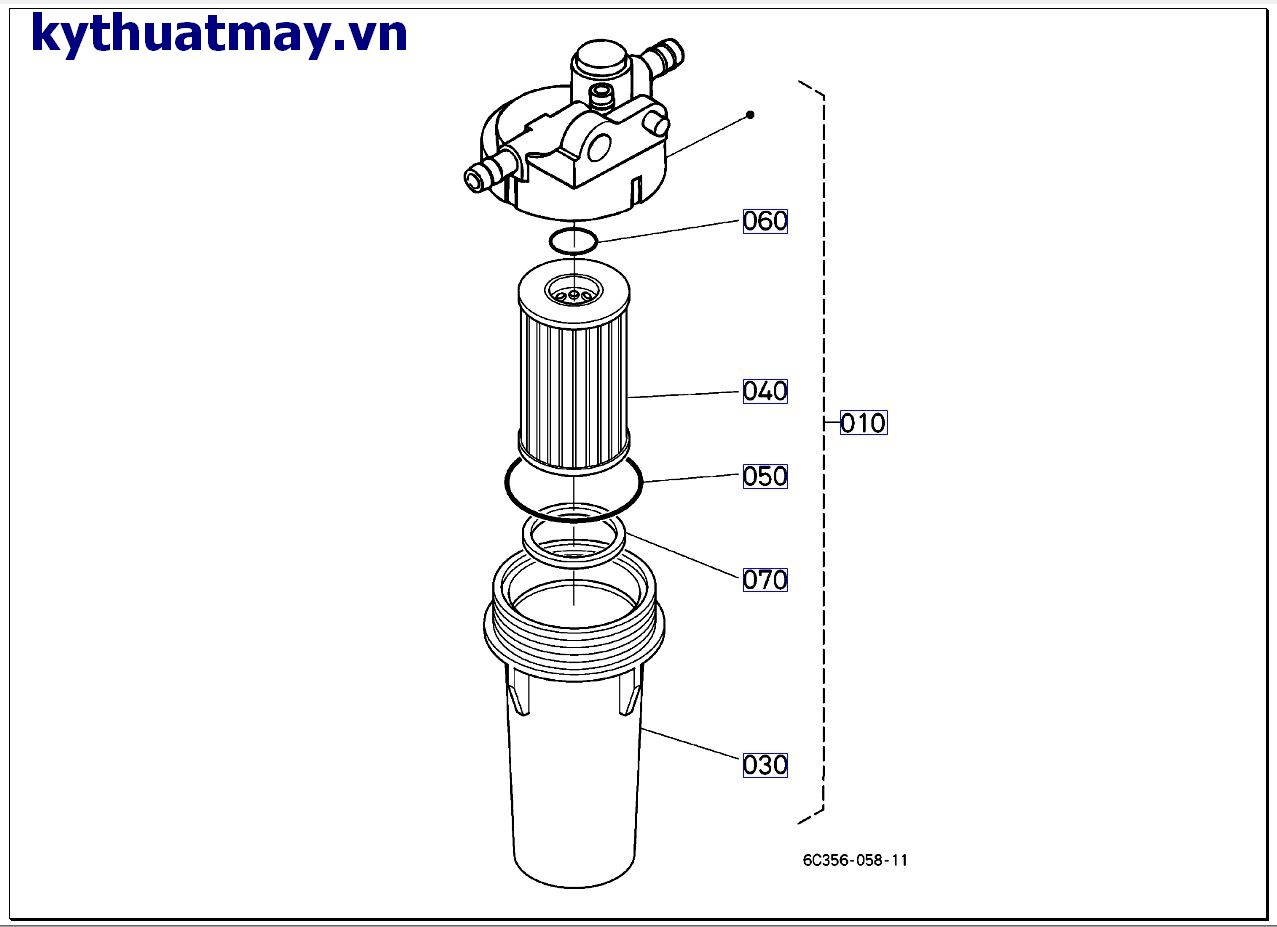 Bình lọc nhiên liệu >=58873